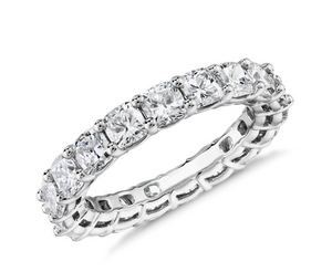 Cushion Cut Diamond Eternity Ring