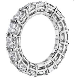 Cushion Cut Diamond Eternity Ring